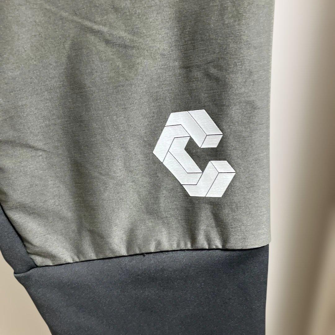 CRONOS クロノストレーニングパンツ カーキ ロゴ入り