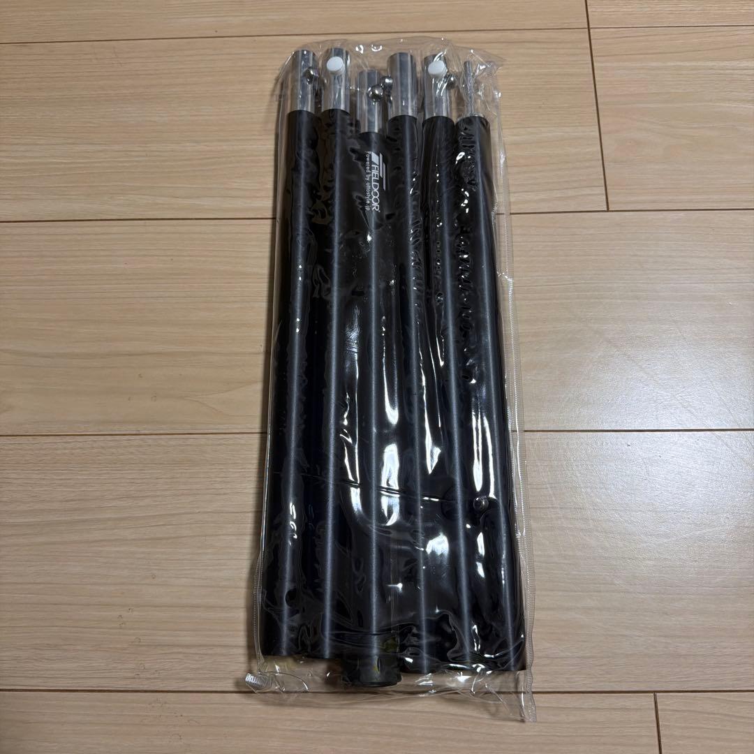【未使用品】FIELDOOR フィールドア / アルミテントポール 4本セット