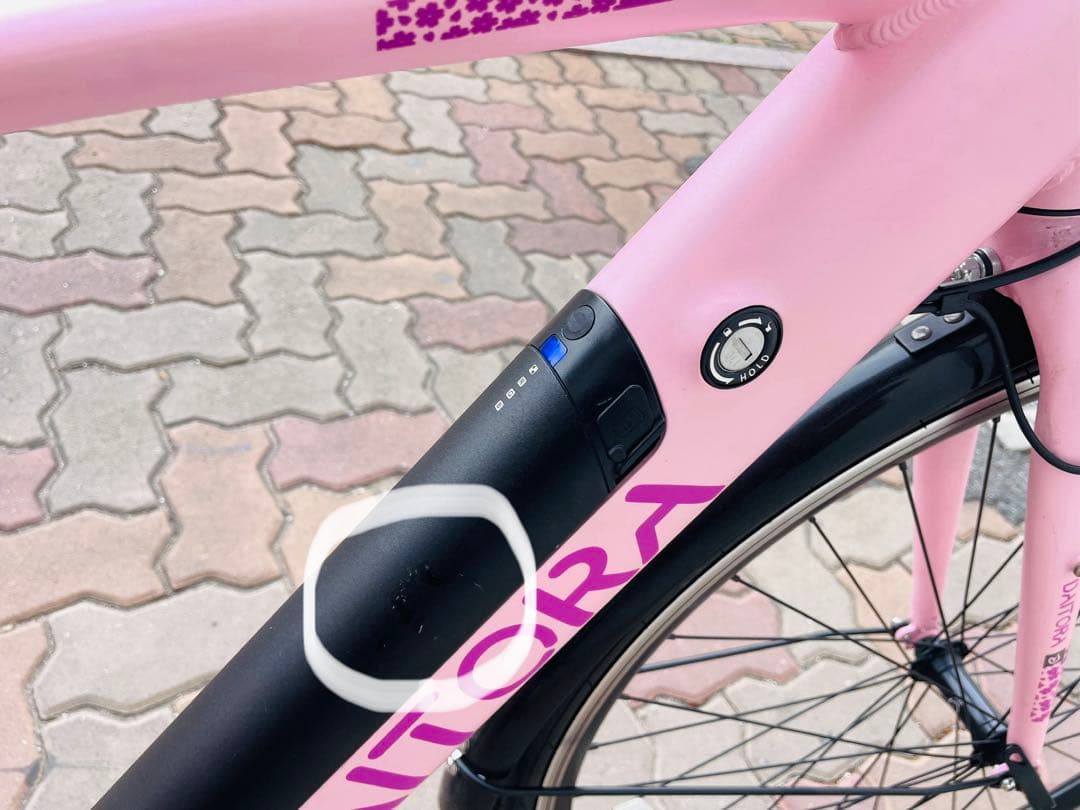 【現物確認　引取り限定】DAITORA 電動アシスト自転車 桜ピンク