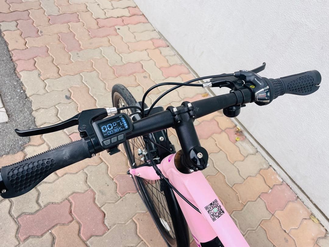 【現物確認　引取り限定】DAITORA 電動アシスト自転車 桜ピンク