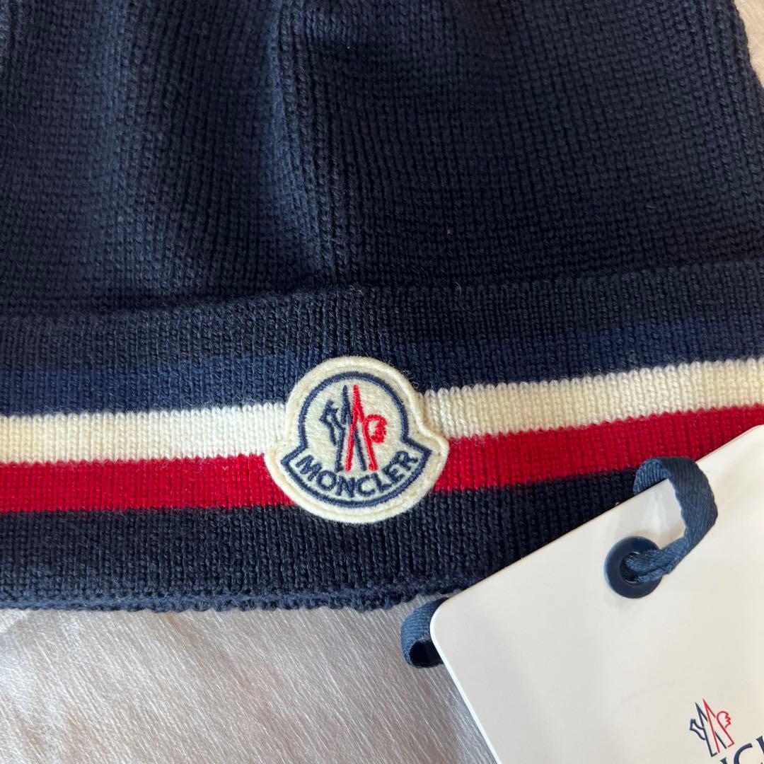 MONCLER ニット帽 ネイビー ♡新品タグ付き
