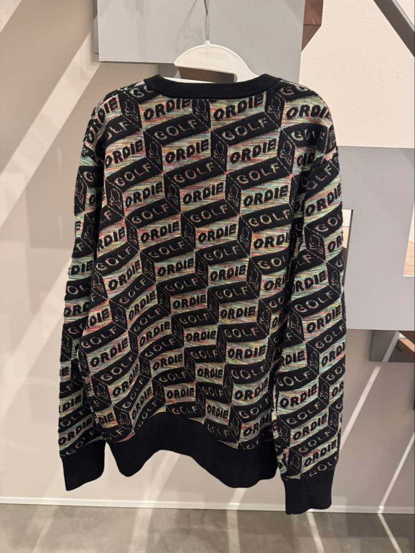 【美品】現行品MARK & LONA ジャガードセーター48(L)