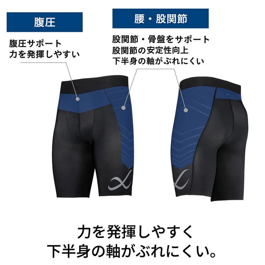 【新品未使用】GOLD'S GYM×CW-X コラボアイテム ハーフタイツ L