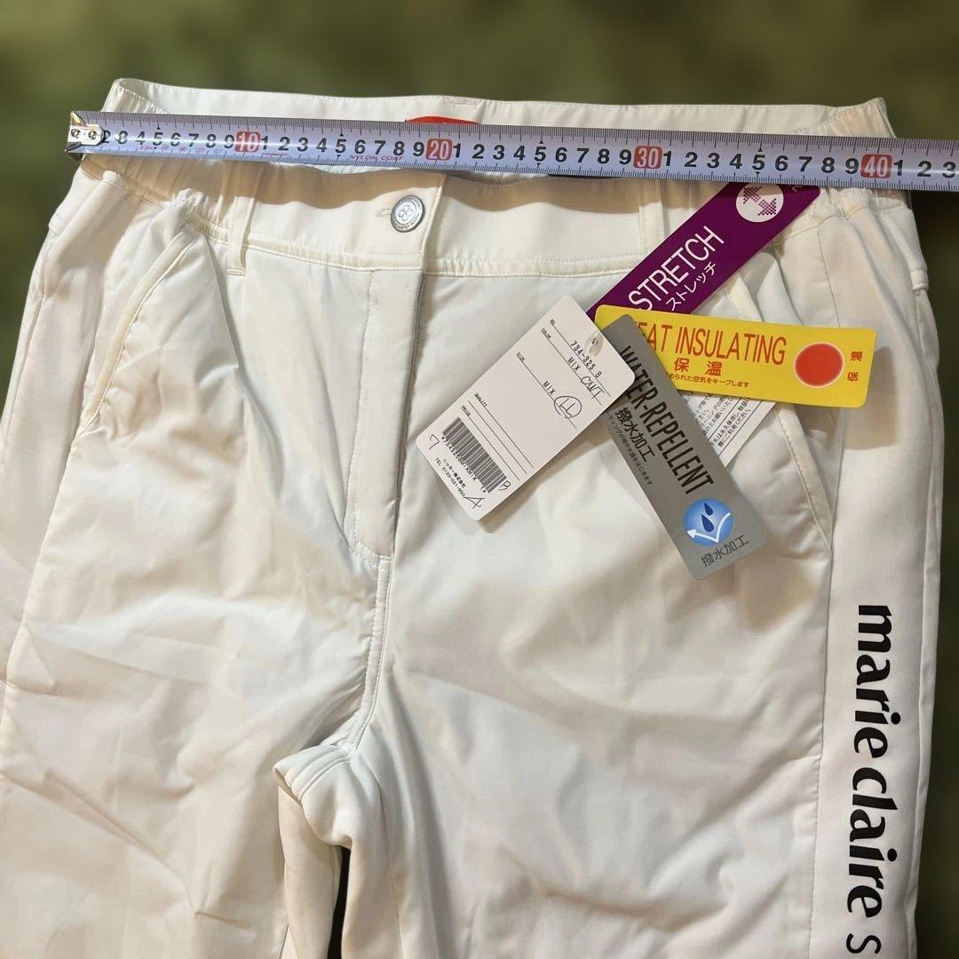 新品LLサイズ　マリクレールゴルフスポーツ中綿ダンボールニットハイブリットパンツ