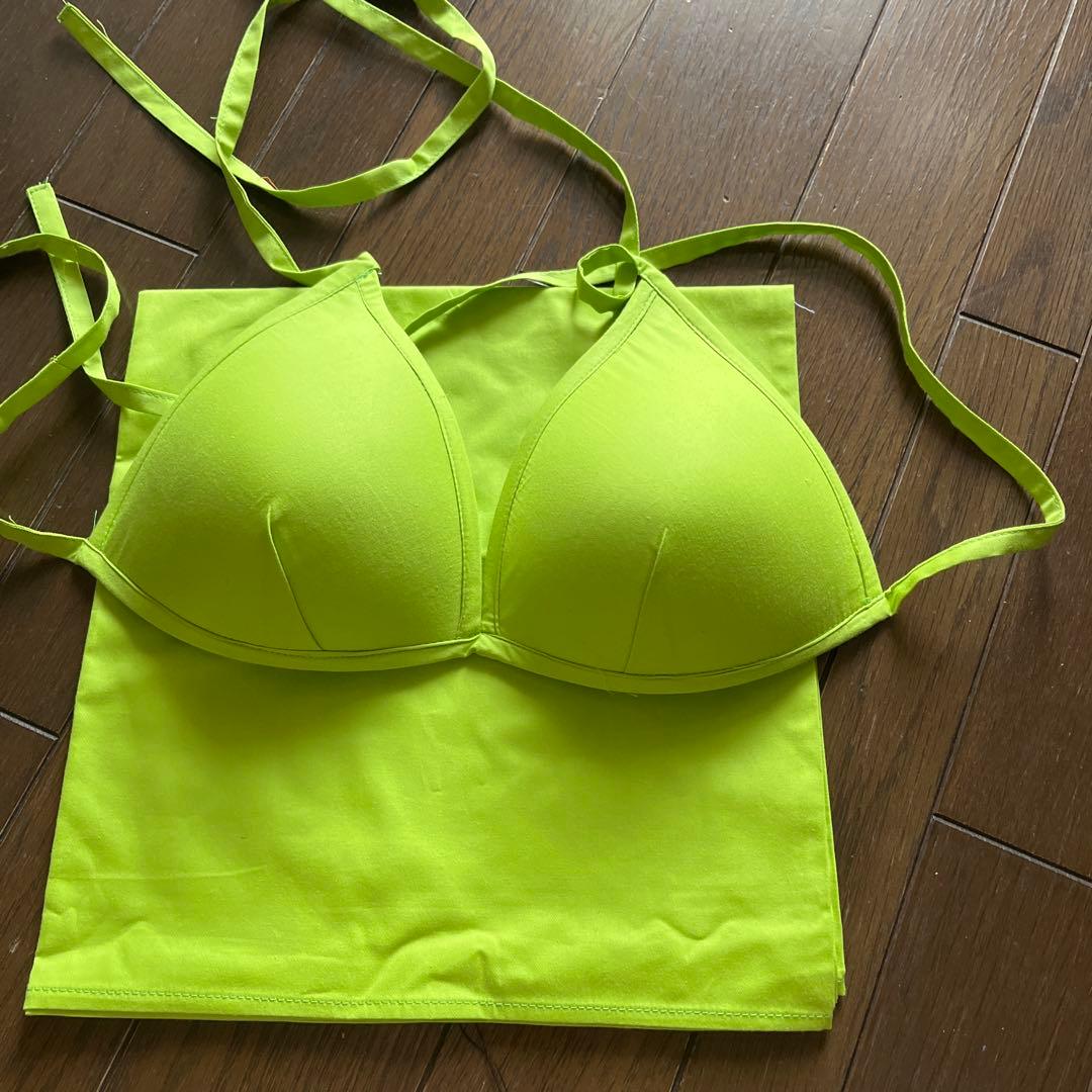 タヒチアンダンス　ソロ用コットンブラパレオセット
