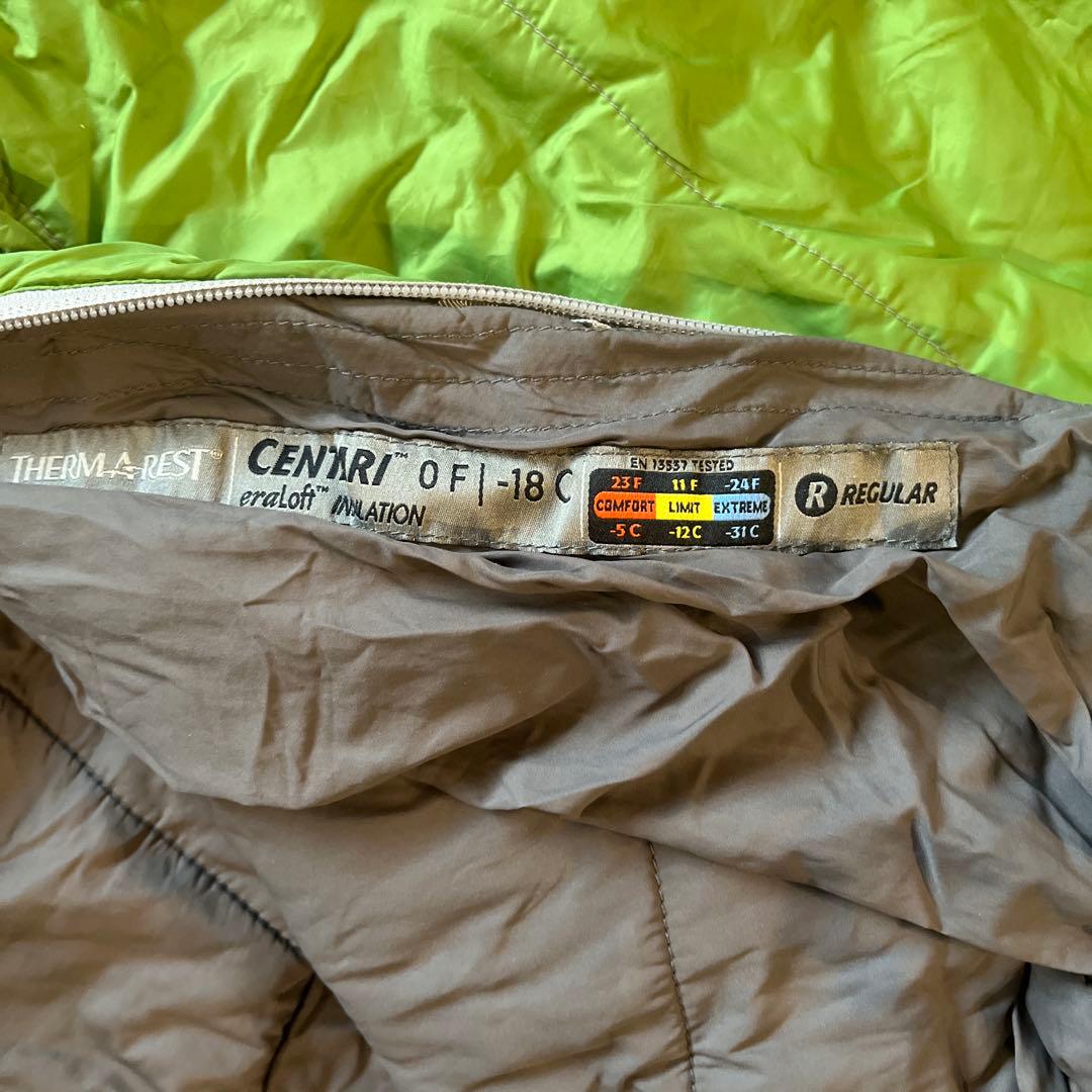 サーマレスト　THERMAREST CENTARI 寝袋　シュラフ
