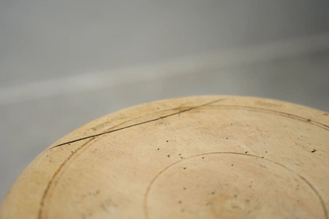丸スツール　古木　昭和レトロ　ビンテージ椅子