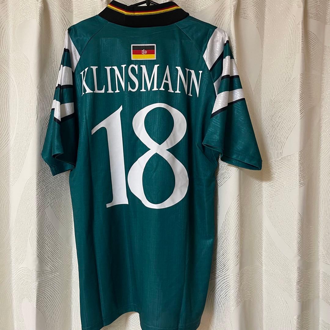 ドイツ代表1996年awayクリンスマンサッカーユニフォームfootball