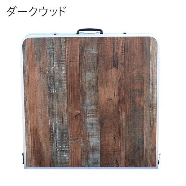 ★折り畳み式★ アウトドアテーブル 高さ調節 耐荷重50kg ウッド 他カラー有