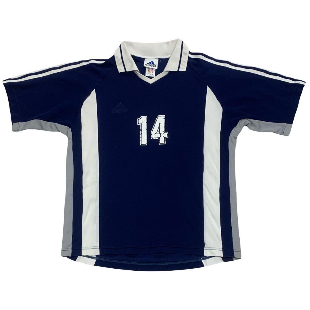90s OLD adidas 日本製 サッカーシャツ vintage TEE