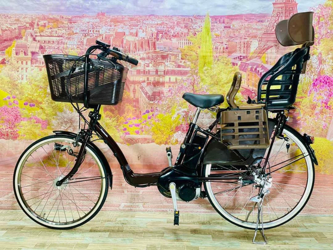 K2312 電動自転車パナソニック子供乗せ 26インチ ブラウン 8.9Ah