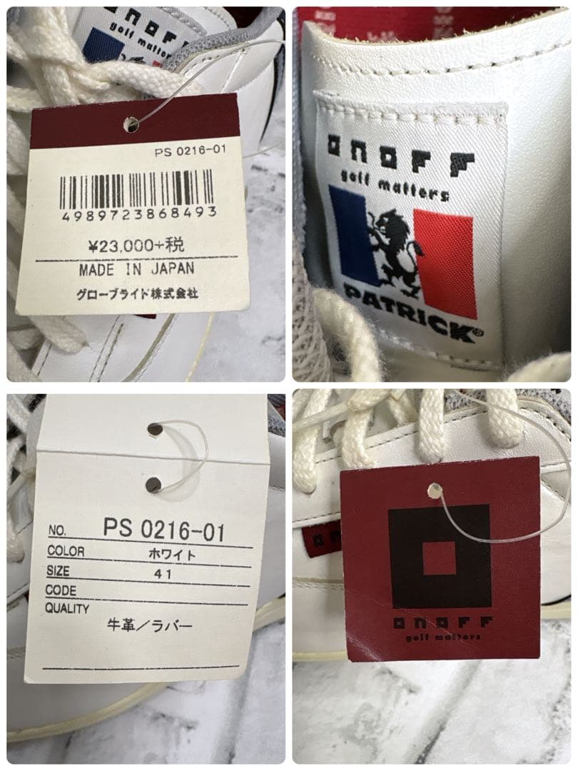 PATRICK パトリック オノフ スパイクレスゴルフシューズ 未使用
