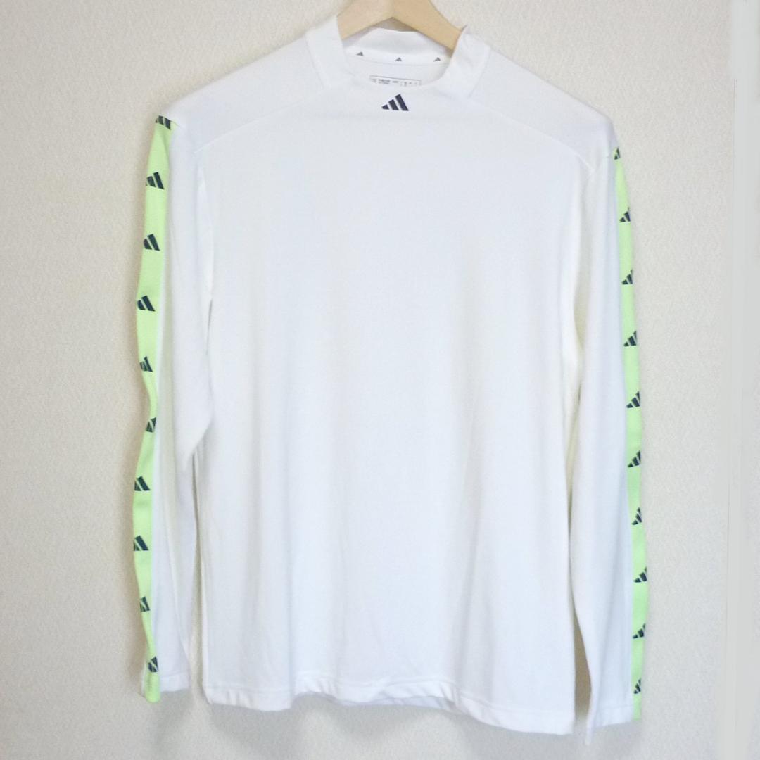 新品(メンズL)アディダスゴルフ 紺×白グラフィックレイヤードシャツ2枚セット