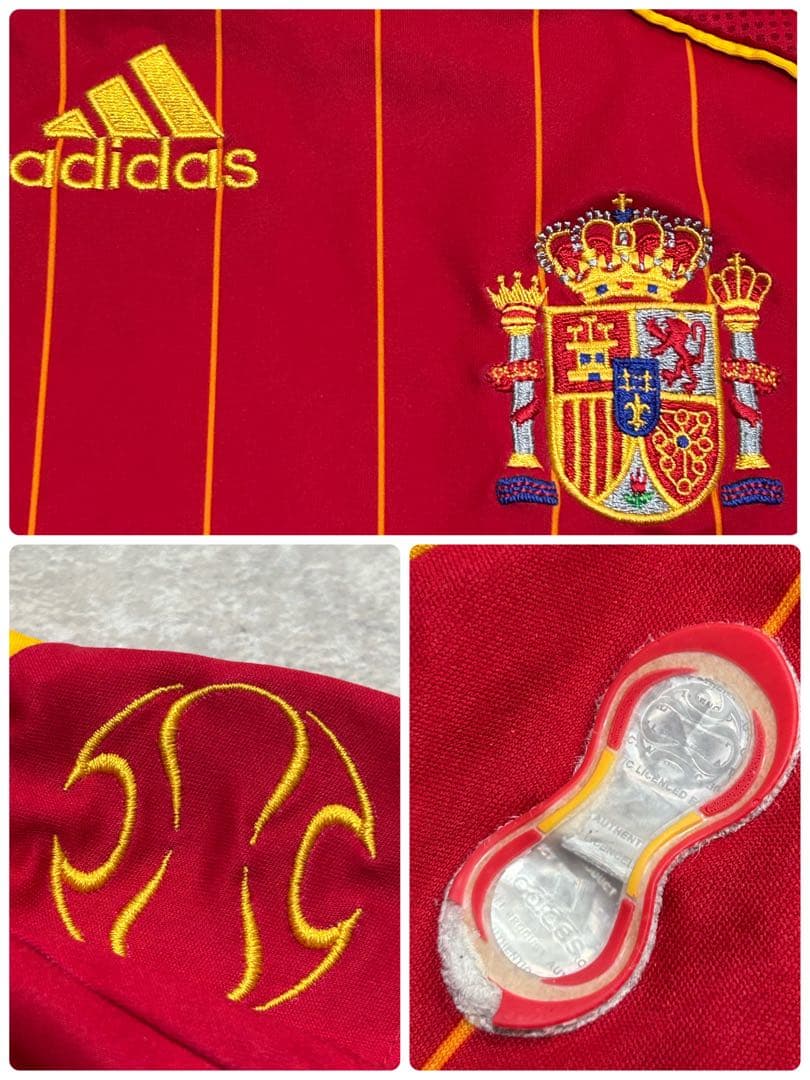 美品 adidas サッカー　スペイン代表レプリカユニフォーム メンズ XL