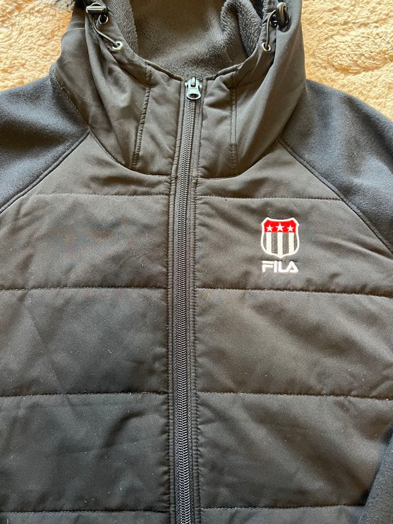 FILA GOLFフィラゴルフ☆中綿入りニット切り替えロングジャケット Mサイズ