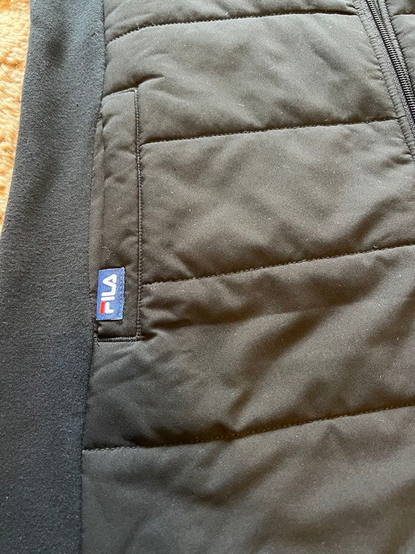 FILA GOLFフィラゴルフ☆中綿入りニット切り替えロングジャケット Mサイズ