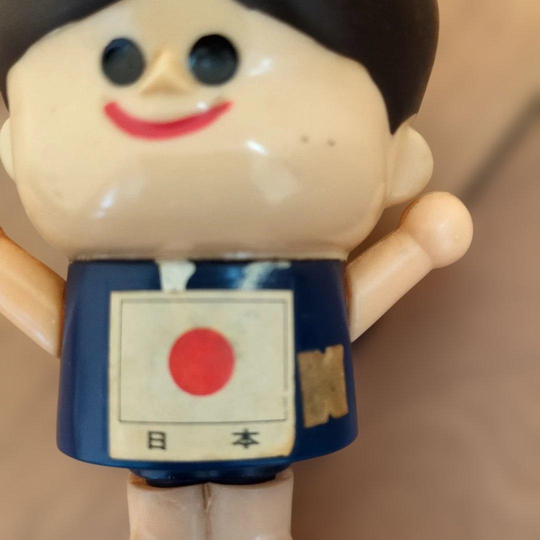 【当時物】ナショナル坊や ソフビ 1964年 東京オリンピック刻印 昭和レトロ
