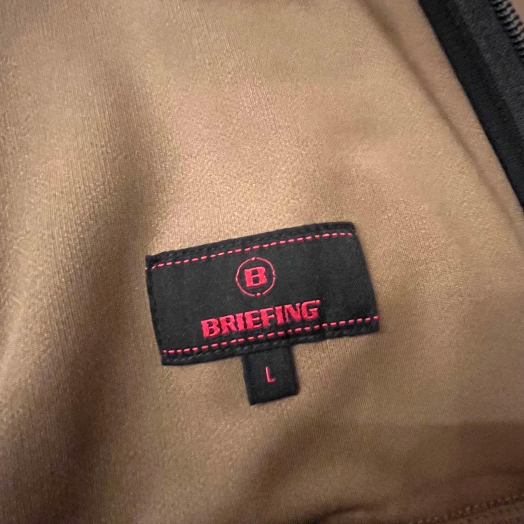 BRIEFING ブリーフィング パーカー L ブラウン フルジップ メンズ