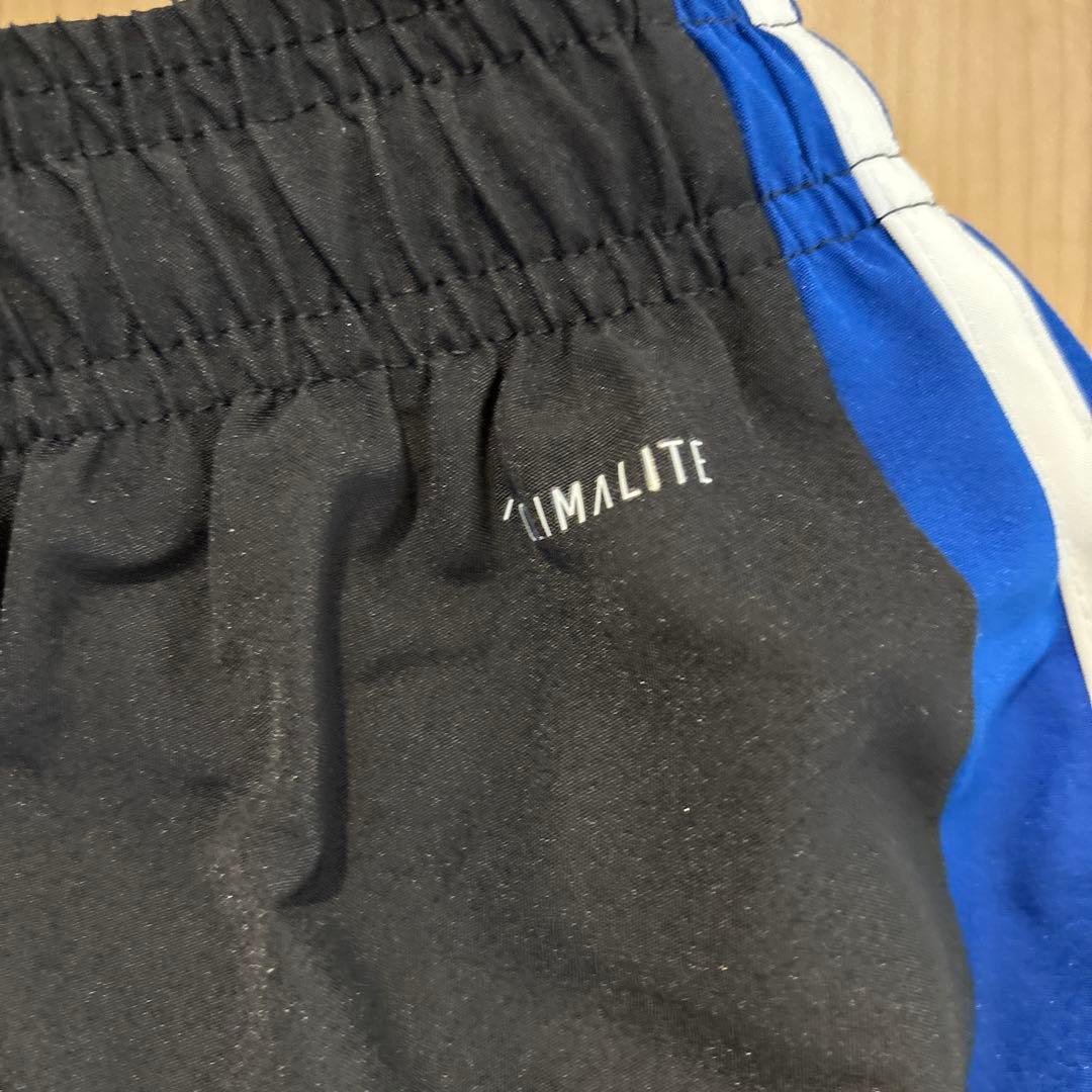 極美品 adidas ウィンドブレーカー上下セットアップ ブラック/ブルー M