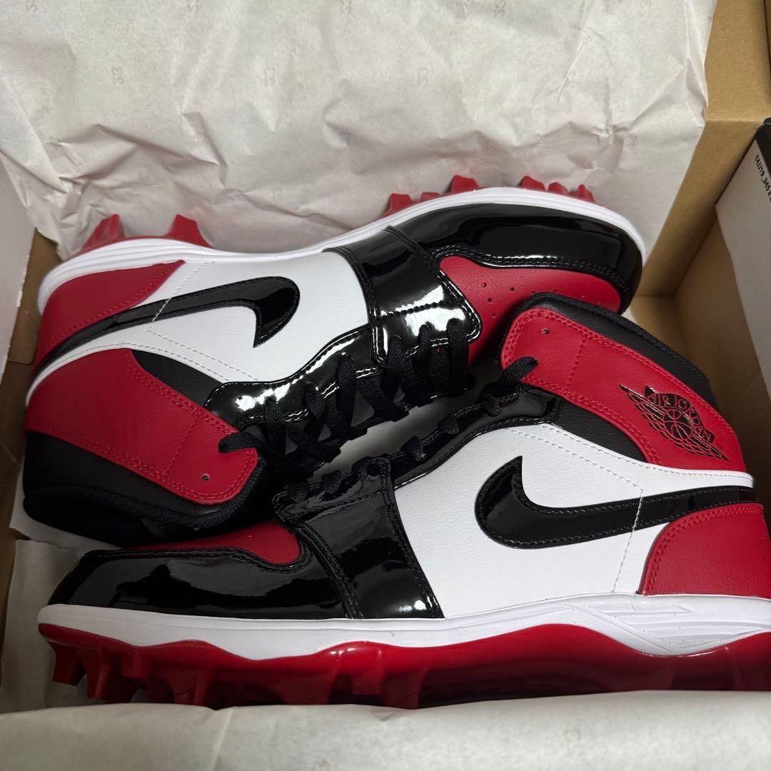 NIKE jordan mid アメフト フットボール スパイク ジョーダン 赤
