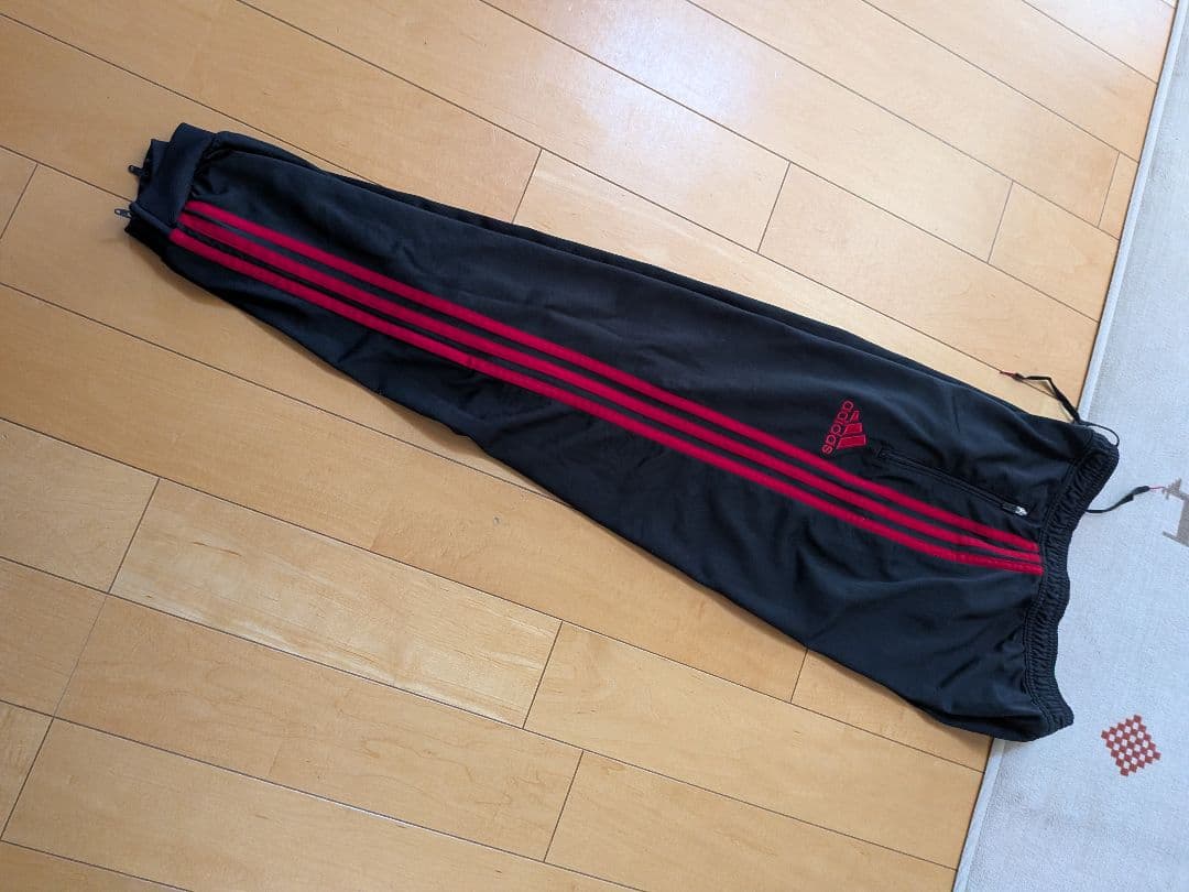 adidas2014ミランジャージパンツ 黒/赤