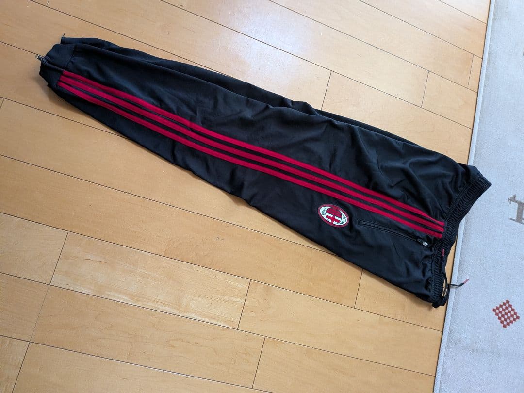 adidas2014ミランジャージパンツ 黒/赤