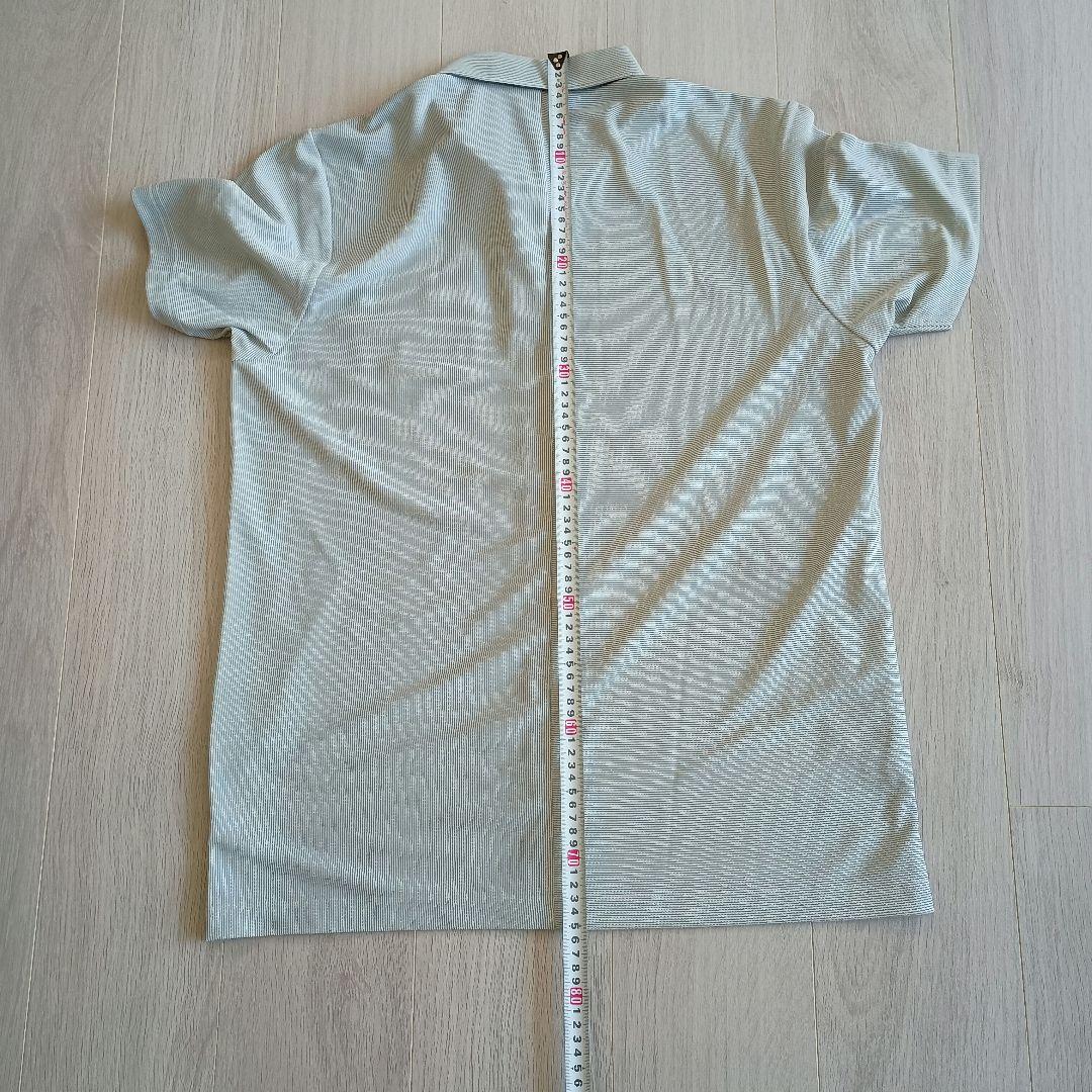 LANVIN SPORT ストライプゴルフシャツ 42