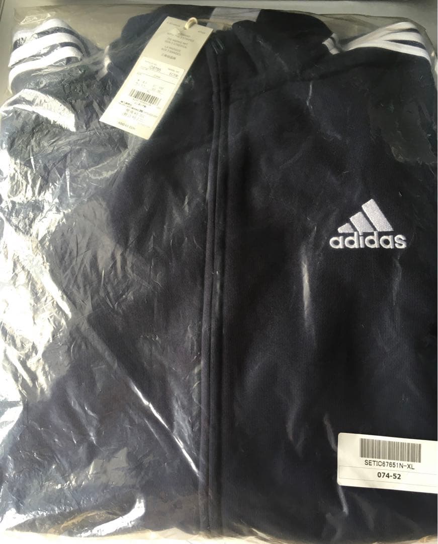 【adidas/アディダス】スリーストライプス スウェット トラックスーツ・XL