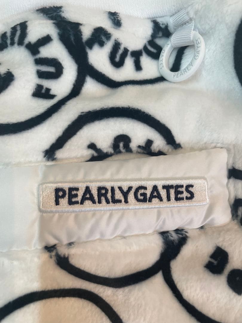 【新品未使用】PEARLY GATES フリーススカート ホワイト/ブラック