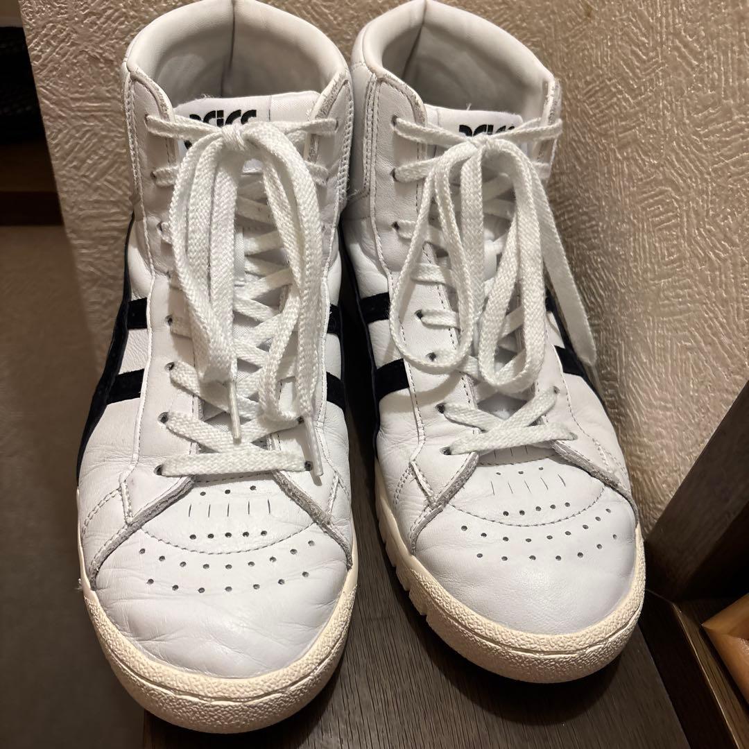 美品 アシックス HL7W4 GEL-PTG スニーカー 白 26.5