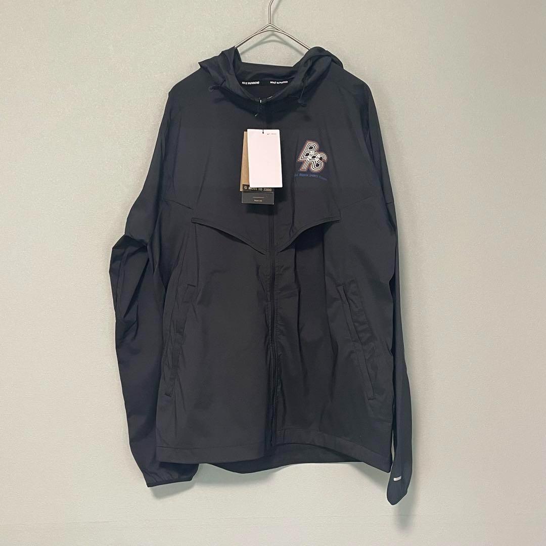 L 新品 ナイキ ウインドランナー ランニングジャケット ウーブン レペル 黒