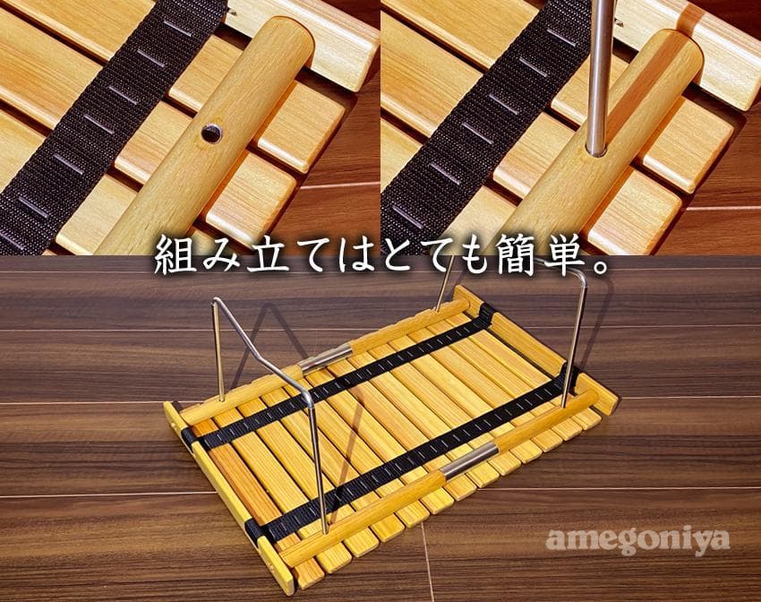 ロールトップテーブル ソロ ハンドメイド