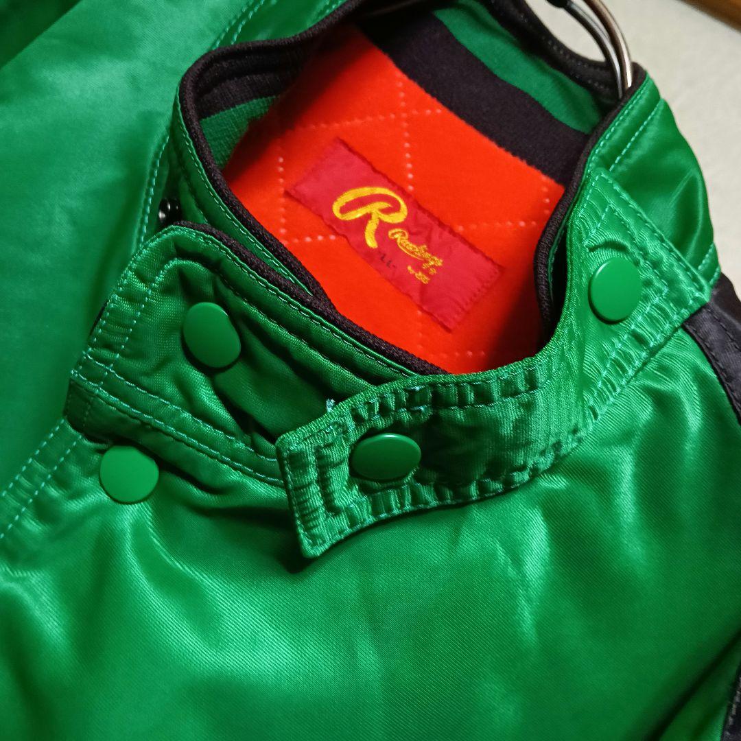 【激レア極美品】ローリングス製 ダイエーホークス 裏起毛スタジャン／グリーンLL