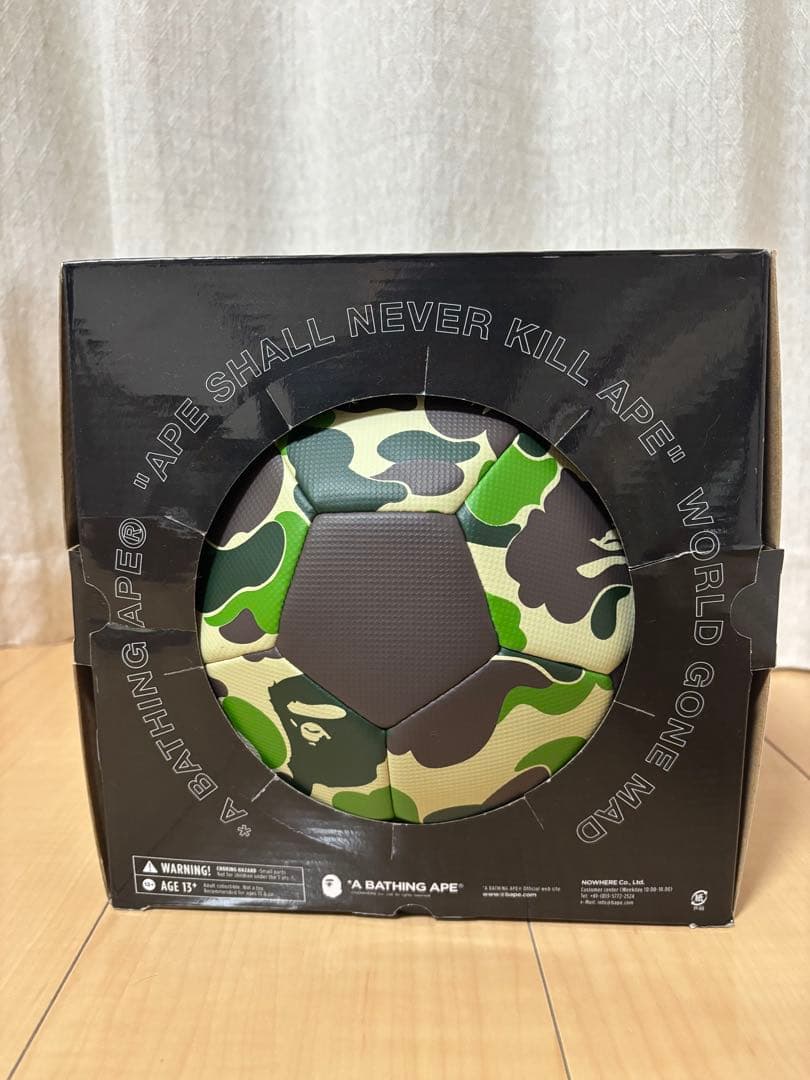 エイプ　a bathing ape サッカーボール　カモフラ　激レア