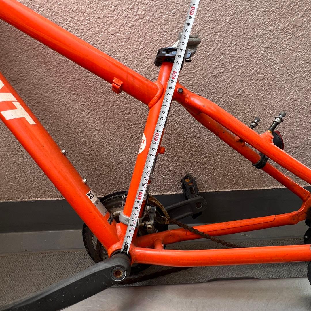 防犯登録抹消済 MTB GIANT SNAP XSサイズ　 フレーム+部品多数付