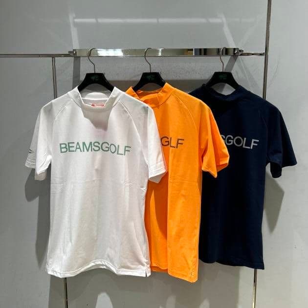 BEAMSGOLF モックネックシャツ