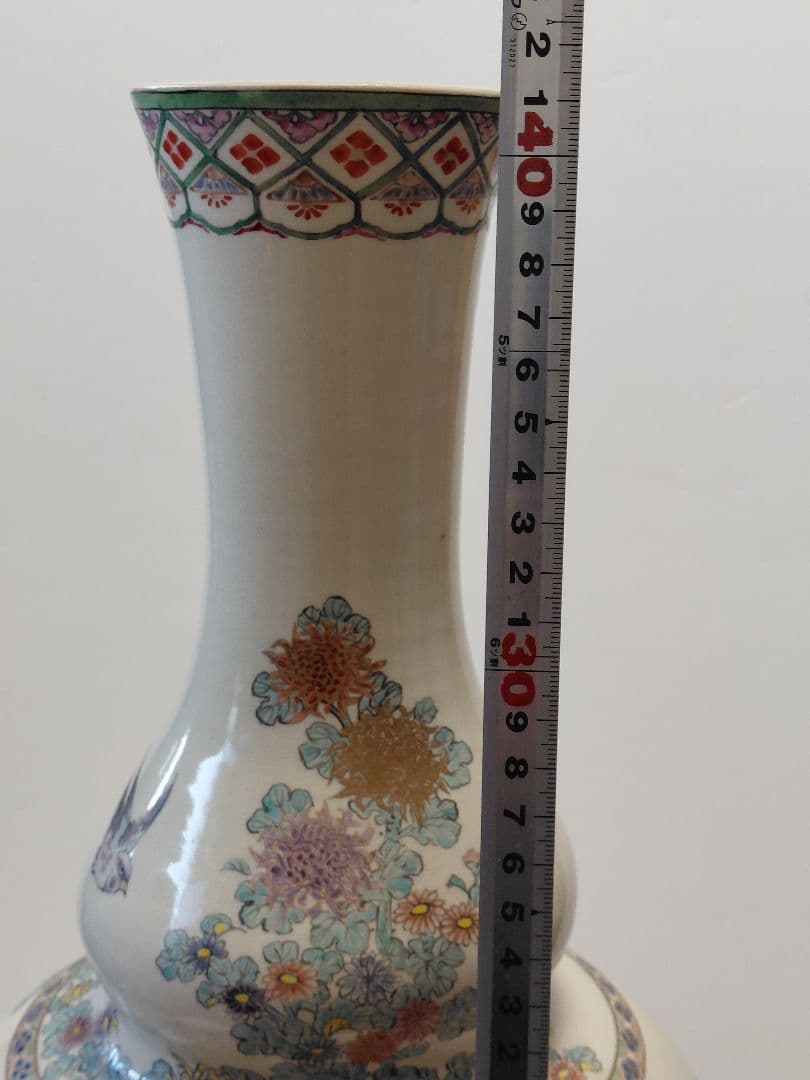 薩摩焼　薩摩大花瓶　大正期?　約42cm