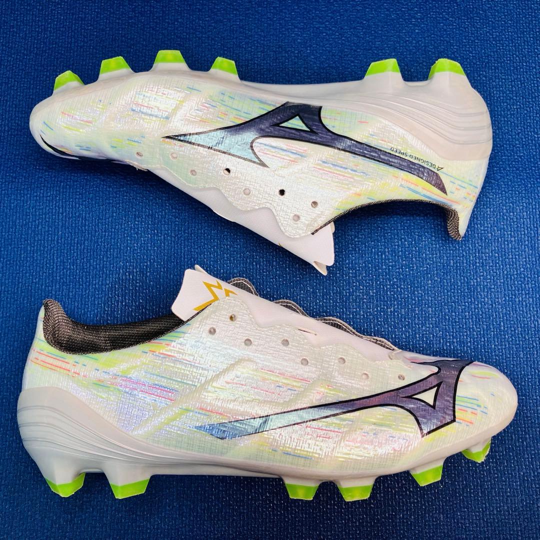 【美品】 ミズノ 24cm アルファ2 プロ サッカー スパイク オーロラ