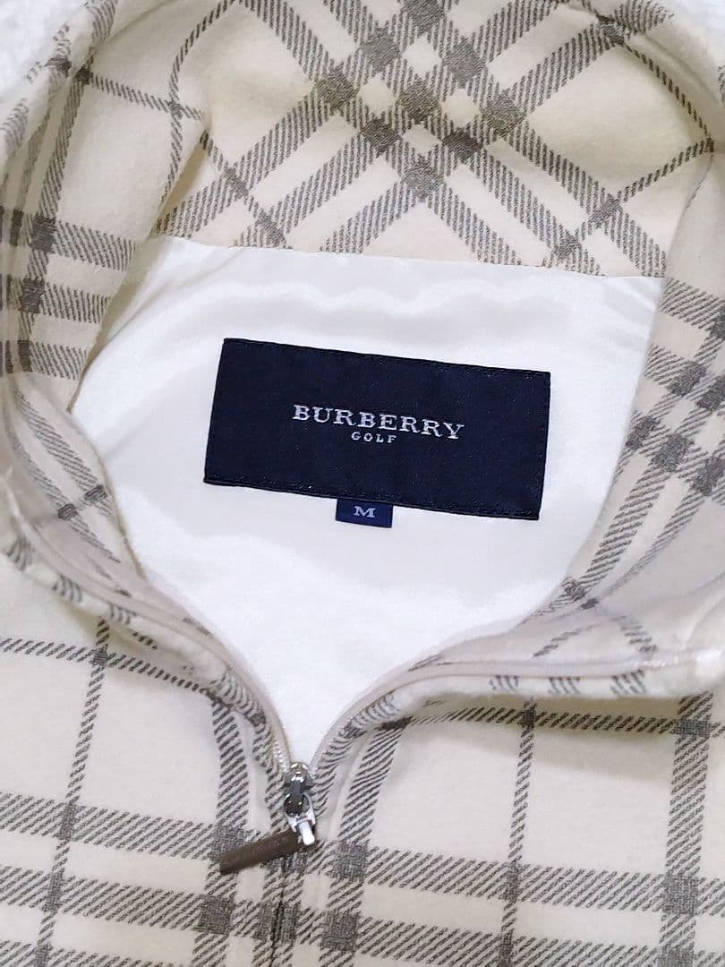 BURBERRY GOLF バーバリー ベスト M 羊毛 チェック