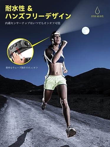 Smiling Shark 充電式 LED ヘッドライト, 【最新款・PSE认A