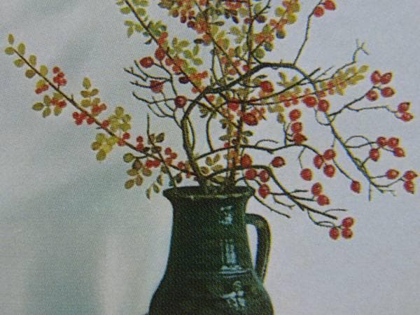 マーチョイ、秋の静物、希少画集画、新品額装付