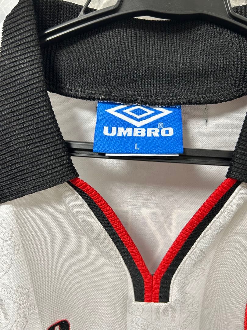 【激レア】UMBRO×マンチェスターU/ベッカムNo7/長袖ユニフォーム/L