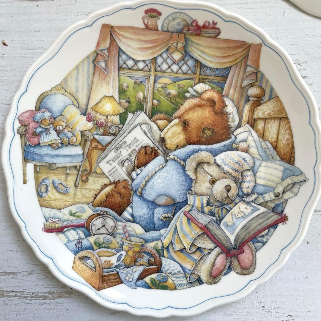 希少！ロイヤルアルバートTeddy Bear Tales 飾り皿1994年3枚