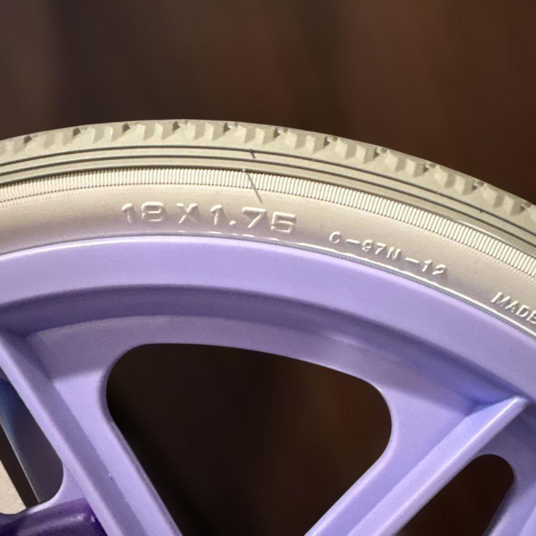 BRIDGESTONE 一輪車 紫色 プロテクター肘膝ネットバッグ　スタンド付き