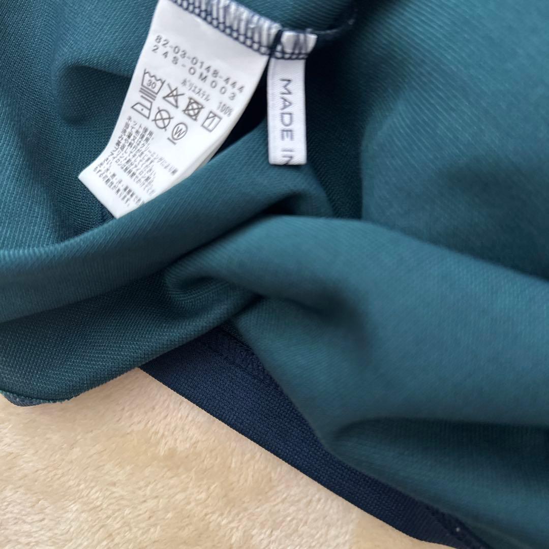 Beams golf ネイビー ショートスリーブシャツ