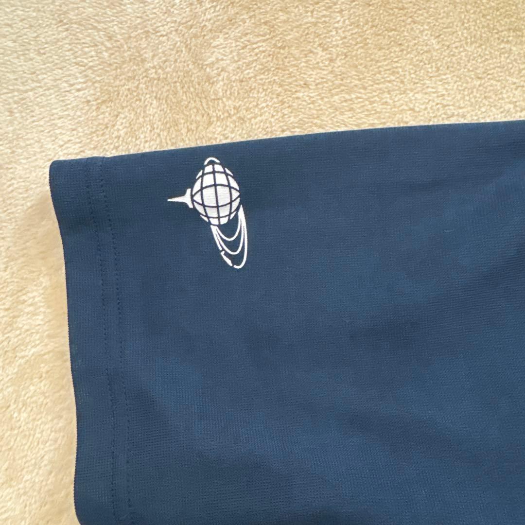 Beams golf ネイビー ショートスリーブシャツ