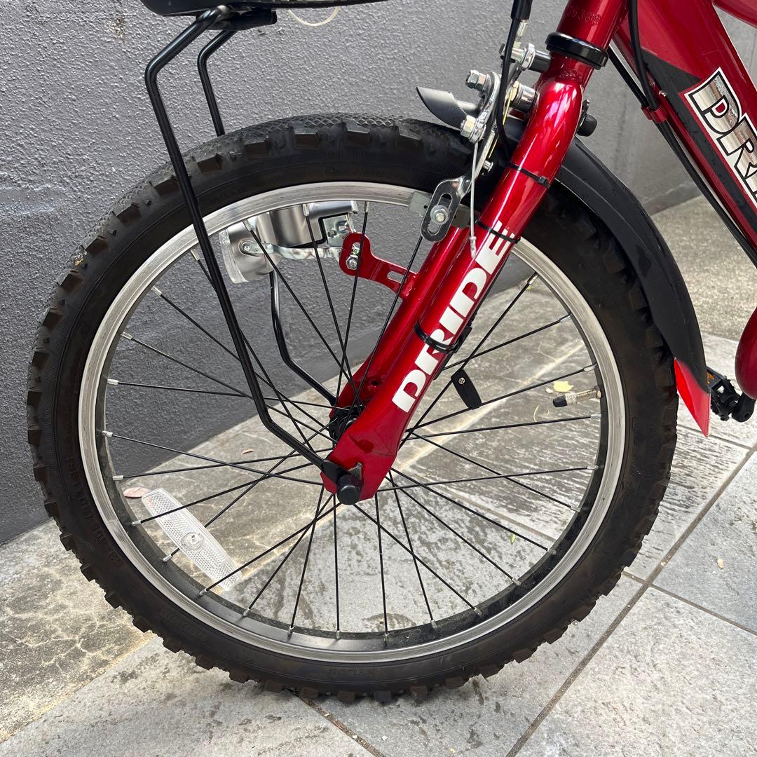 子供用自転車 キッズバイク 6速切替 20インチ MTB クロスバイク 赤