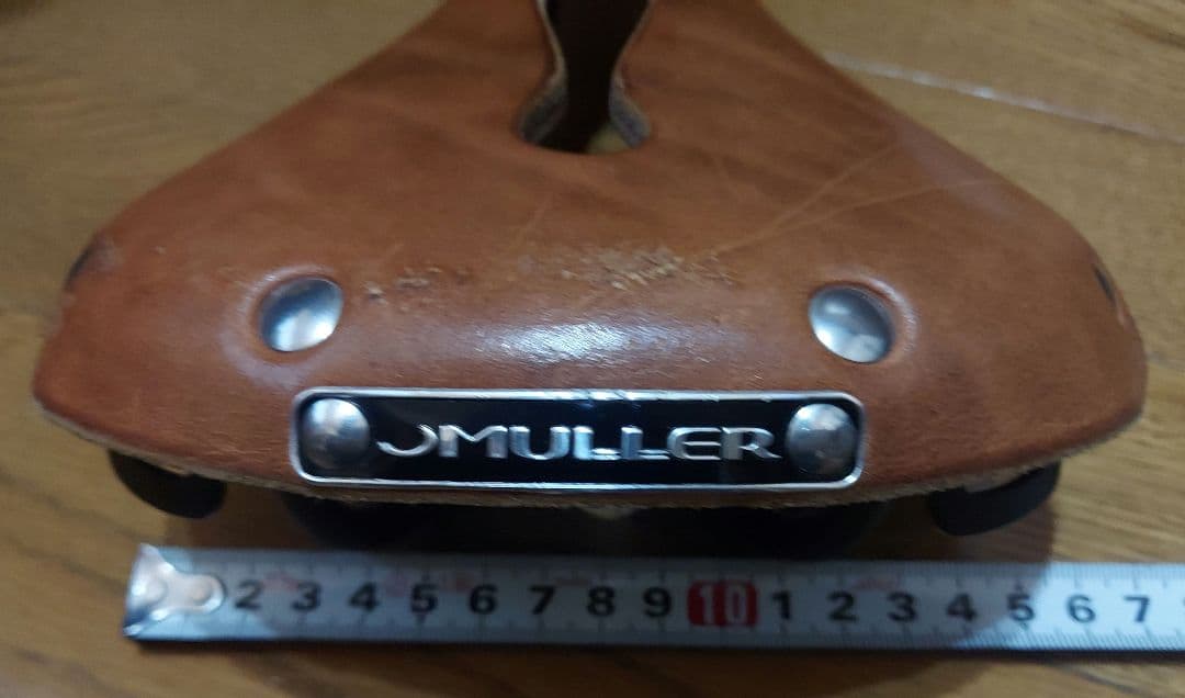 MULLER　ミューラー　レザーサドル ナチュラル　本革　中古美品