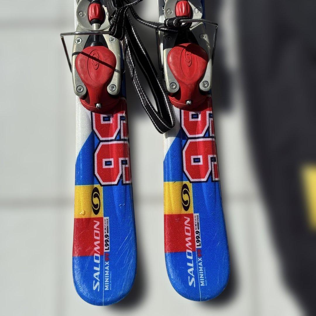 送料込み❗ salomon ショートスキー 専用ケース付き