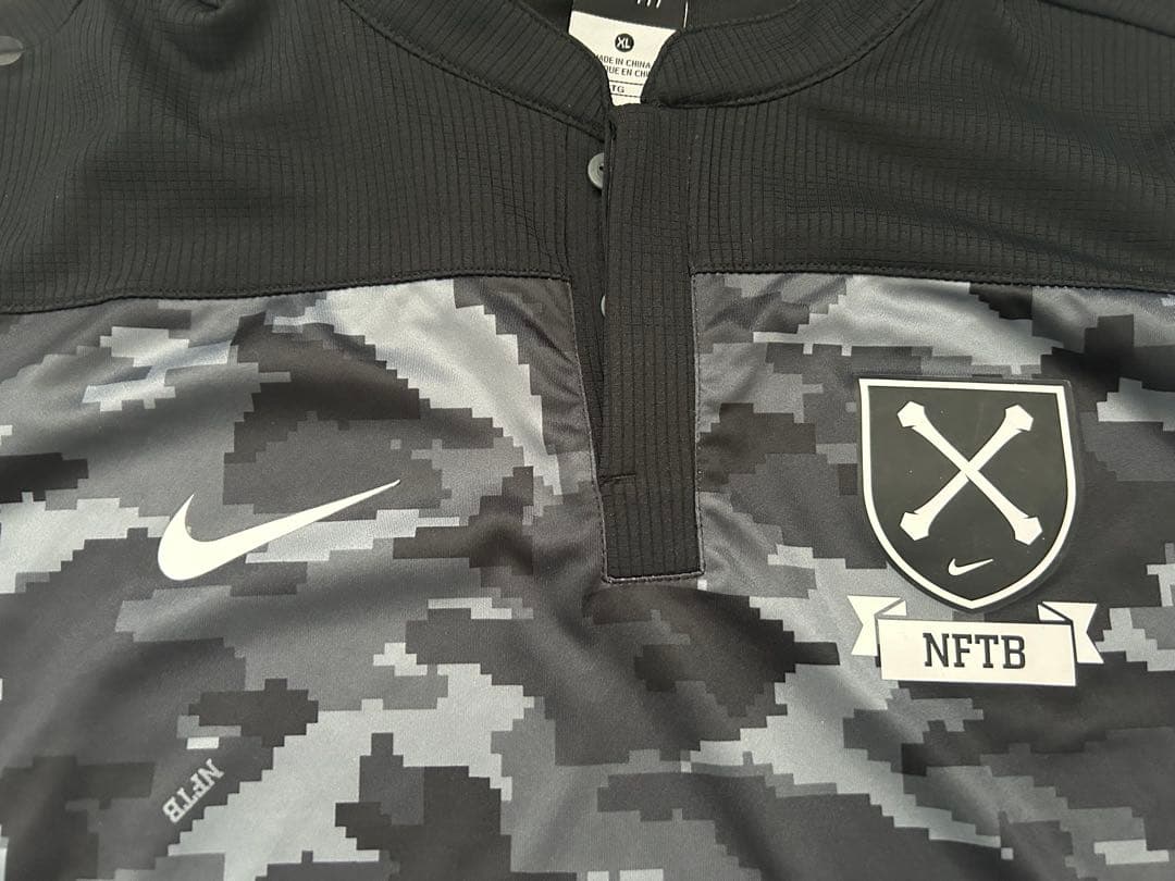 XL NIKE NFTB 長袖 カモ柄 ロングシャツ ナイキ プラシャツ